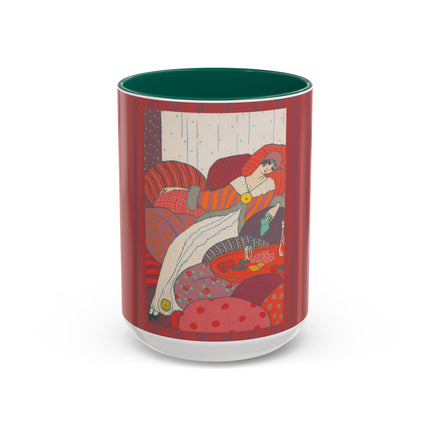 Les Coussins by Georges Lepape Colorful Mugs (11oz, 15oz)