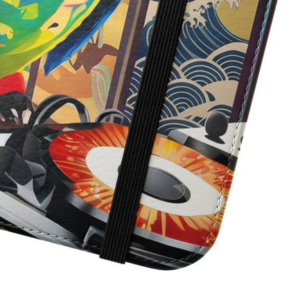 🎧🦜 Parrot DJ Flip Case – Neon Beats & Cyber Groove