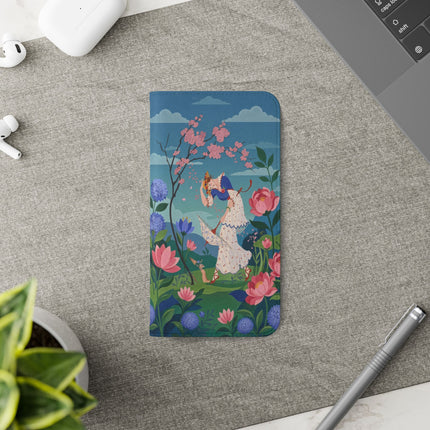 🌸🌿 The Garden Hide-And-Seek Flip Case – Art Deco Floral Whimsy