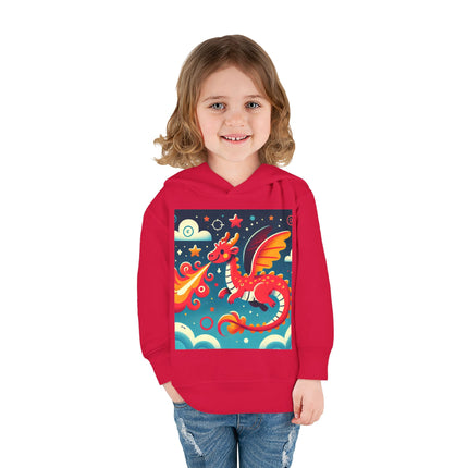 Starry Sky Dragon Toddler Pullover Fleece Hoodie