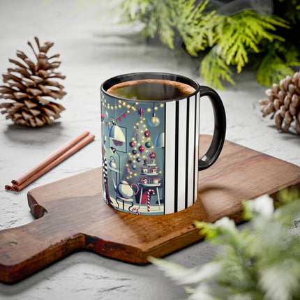 Whimsical Christmas Tea Party Colorful Mugs (11oz, 15oz)