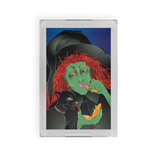 Mirror, Mirror A Witch's Touch Acrylic Serving Tray