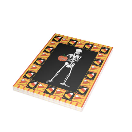 Candy Corn Skeleton Postcards (envelopes included) - Bundles of 10, 30, 50 Pieces