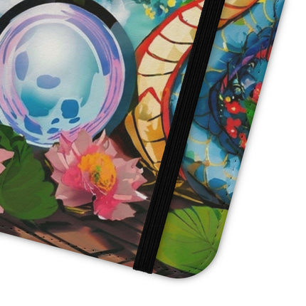🐉💎 Wisdom's Guardian Flip Case – Dragon's Embrace & Eternal Wisdom