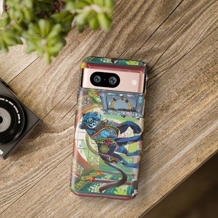 Cyber Panther's Hunt Phone Cases