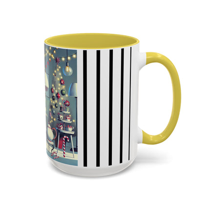 Whimsical Christmas Tea Party Colorful Mugs (11oz, 15oz)