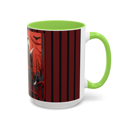 Halloween Night Scene Colorful Mugs (11oz, 15oz)