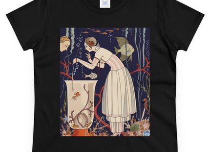 L'Etourdissant Petit Poisson (The Dazzling Little Fish) by George Barbier Women's Midweight Cotton Tee