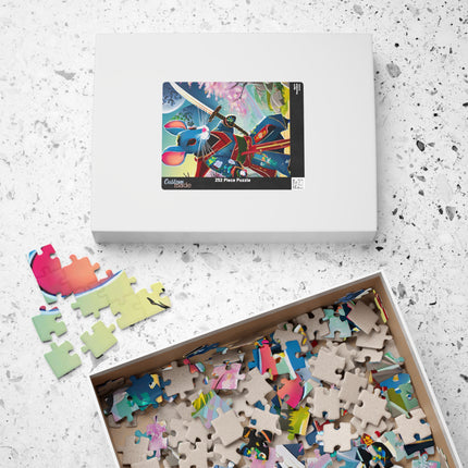 Cyber Samurai Rat Puzzle (110, 252, 520, 1014-piece)