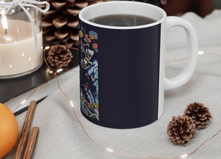 Rank Badge with Mandarin Duck Ceramic Mug 11oz