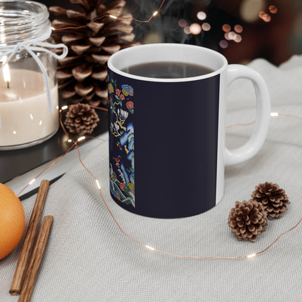 Rank Badge with Mandarin Duck Ceramic Mug 11oz