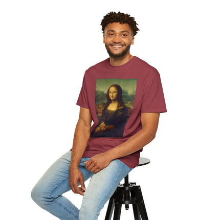 Mona Lisa by Leonardo da Vinci Unisex Garment-Dyed T-shirt