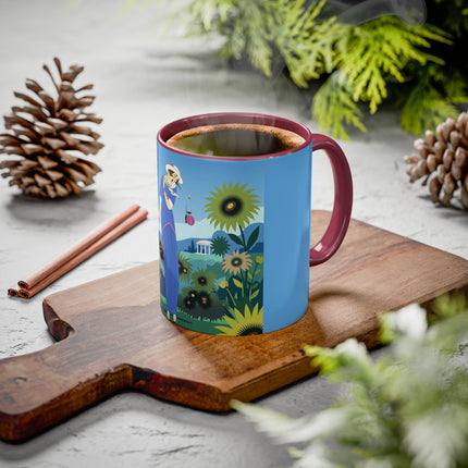 The Secret Language Of Flowers Colorful Mugs – Art Deco Botanical Elegance