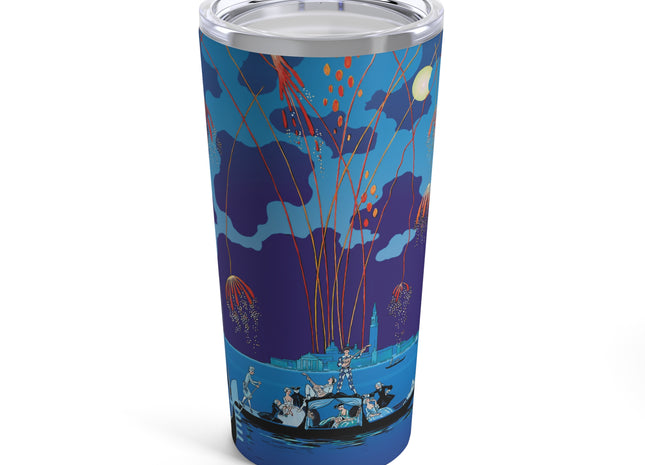 Fireworks in Venice by George Barbier Tumbler 20oz