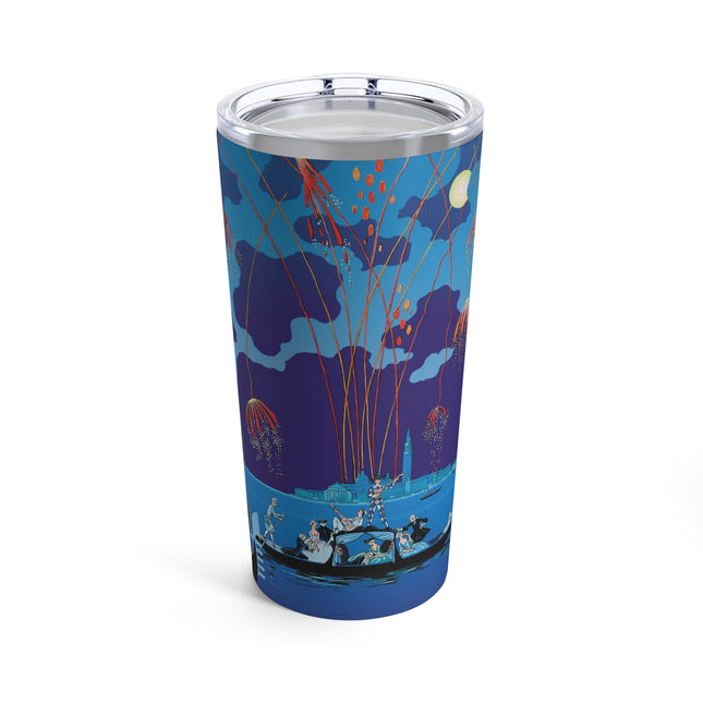 Fireworks in Venice by George Barbier Tumbler 20oz