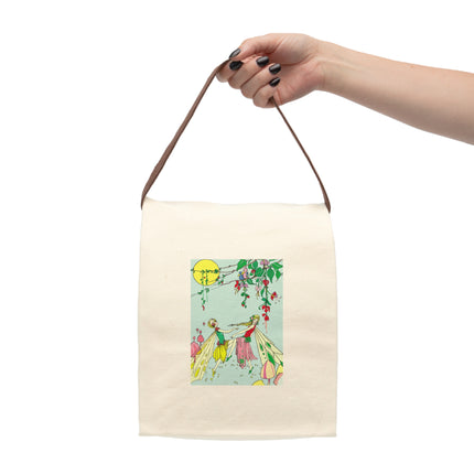 Moonlit Dance of Enchanting Fairies Canvas Lunch Bag With Strap