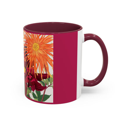Dahlia Flower by Tanigami Kônan Colorful Mugs (11oz, 15oz)