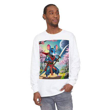 Cyber Samurai Rat Long Sleeve T-Shirt