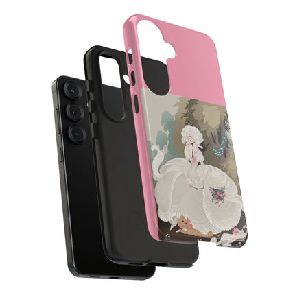 Rococo Garden Reader Phone Case – Whimsical Elegance & Timeless Charm