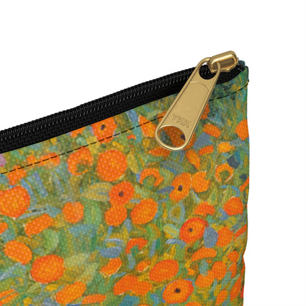 Cottage Garden Accessory Pouch – Gustav Klimt Floral Art Bag