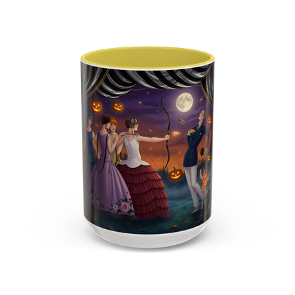 🏹🎃 Cupid's Arrow At Pumpkin Moon Manor Colorful Mug – Romantic Halloween Charm