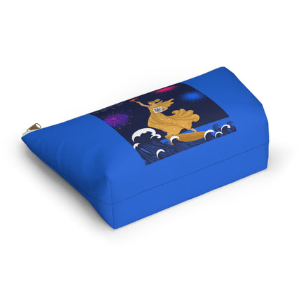 Liberty's Triumph Cosmetic Bag – Art Deco Victory & Golden Grandeur