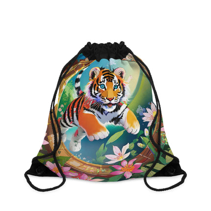 Majestic Tiger Drawstring Bag