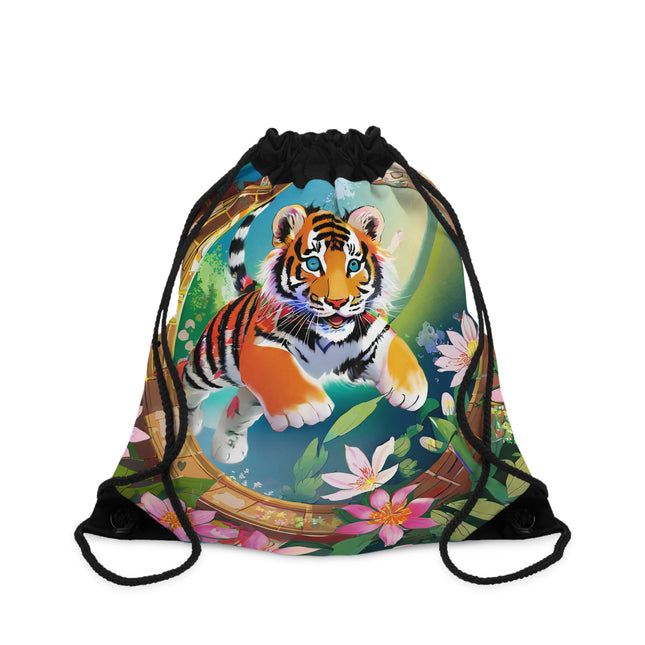 Majestic Tiger Drawstring Bag