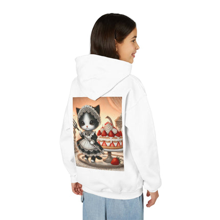 Patisserie Kitten Youth Hooded Sweatshirt – Sweet Charm & Storybook Delight