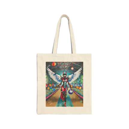 Samurai Robot Angels Cotton Canvas Tote Bag