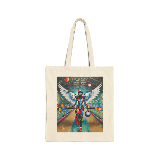 Samurai Robot Angels Cotton Canvas Tote Bag