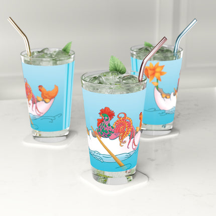 A Rooster's Seafaring Adventure Glass, 16oz