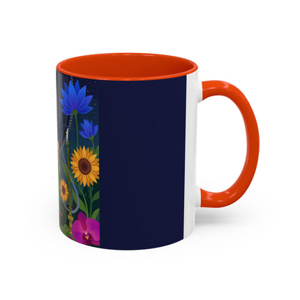 The Lady Of The Starlit Candles Colorful Mugs – Art Deco Theatrical Romance