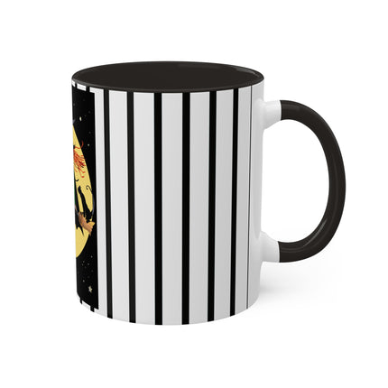 A Witch’s Moonlit Flight Colorful Mugs, 11oz