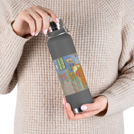 The Bedroom by Vincent van Gogh Copper Vacuum Insulated Bottle, 22oz