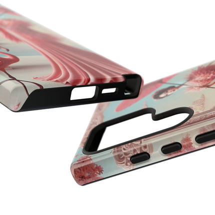 Petals, Porcelain, and Flamingos Phone Cases