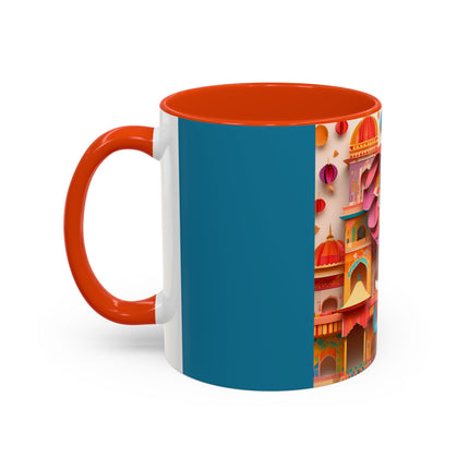 Elephant at an Autumn Festival Colorful Mugs (11oz, 15oz)