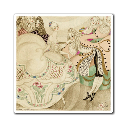 Sur talons rouges (On Red Heels) pl 01 by Gerda Wegener Magnets (3 Sizes)