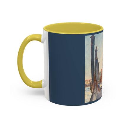 Gondola Moorings on the Grand Canal by John Singer Sargent Colorful Mugs (11oz, 15oz)