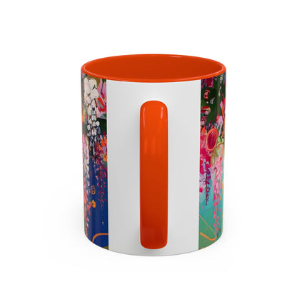 Golden Wisteria Elegance Colorful Mugs (11oz, 15oz)