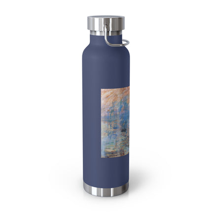 Sunrise by Claude Monet Copper Vacuum Insulated Bottle, 22oz