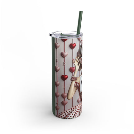 Fashionably Yours, XOXO Skinny Matte Tumbler, 20oz