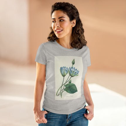 Choix des plus belles fleurs, Plate 055 by Pierre Joseph Redouté  Women's Midweight Cotton Tee