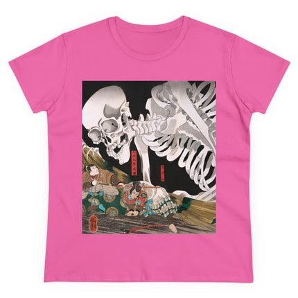 Mitsukuni Defying the Skeleton Spectre by Utagawa Kuniyoshi Women's Midweight Cotton Tee