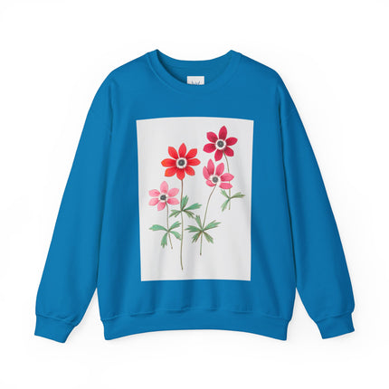 Anemoon, Anemone by Anselmus Boëtius de Boodt Heavy Blend™ Crewneck Sweatshirt