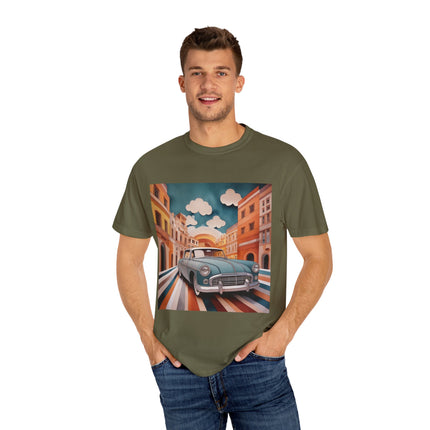 1960 Alfa Romeo Giulietta Unisex Garment-Dyed T-shirt