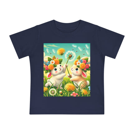 Springtime Bunny Friends Baby T-Shirt – Playful Moments in Bloom