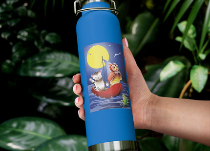 Embarking on a Moonlit Journey Copper Vacuum Insulated Bottle, 22oz