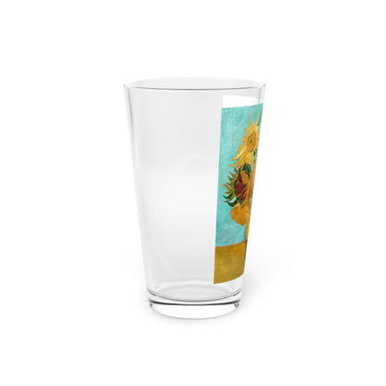 Vase with Twelve Sunflowers by Vincent van Gogh Glass, 16oz