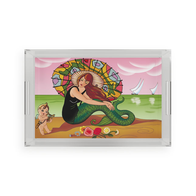 Siren Serenade by Carlo Chiostri Acrylic Serving Tray